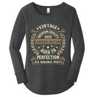 Birthday Premium Quality 1971 Birthday Mom Dad Gift 52nd Birthday Women's Perfect Tri Tunic Long Sleeve Shirt