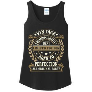 Birthday Premium Quality 1971 Birthday Mom Dad Gift 52nd Birthday Ladies Essential Tank