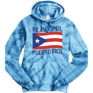 Beautiful Puerto Rico Flag Tie Dye Hoodie