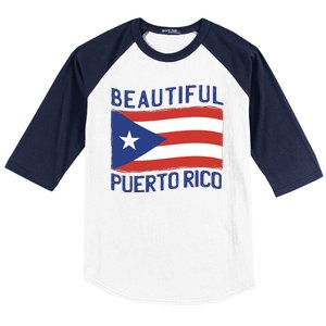 Beautiful Puerto Rico Flag Baseball Sleeve Shirt