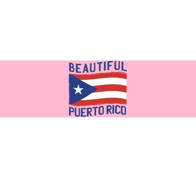 Beautiful Puerto Rico Flag Bumper Sticker