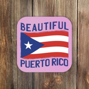 Beautiful Puerto Rico Flag Coaster