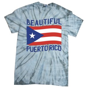 Beautiful Puerto Rico Flag Tie-Dye T-Shirt