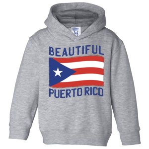 Beautiful Puerto Rico Flag Toddler Hoodie