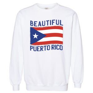 Beautiful Puerto Rico Flag Garment-Dyed Sweatshirt