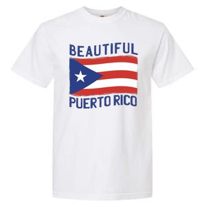 Beautiful Puerto Rico Flag Garment-Dyed Heavyweight T-Shirt