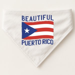 Beautiful Puerto Rico Flag USA-Made Doggie Bandana