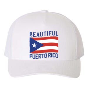 Beautiful Puerto Rico Flag Yupoong Adult 5-Panel Trucker Hat