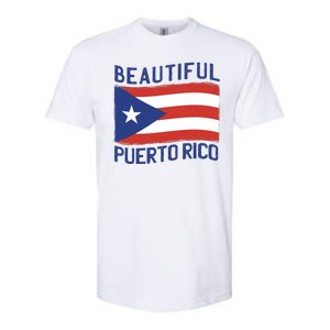 Beautiful Puerto Rico Flag Softstyle CVC T-Shirt