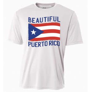 Beautiful Puerto Rico Flag Cooling Performance Crew T-Shirt