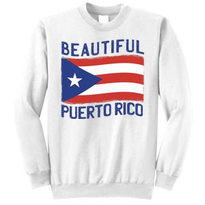 Beautiful Puerto Rico Flag Sweatshirt