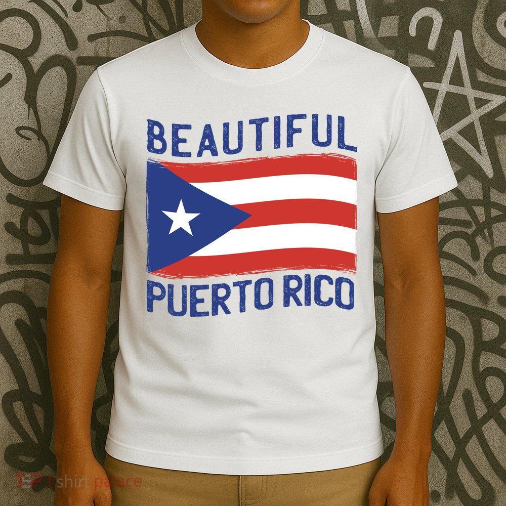 Beautiful Puerto Rico Flag T-Shirt