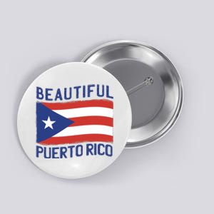 Beautiful Puerto Rico Flag Button