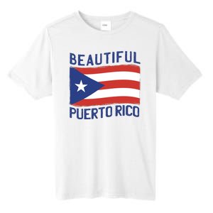 Beautiful Puerto Rico Flag Tall Fusion ChromaSoft Performance T-Shirt