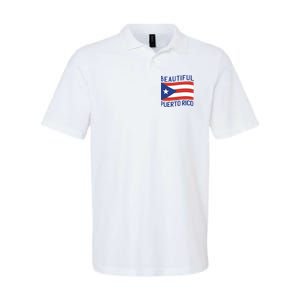 Beautiful Puerto Rico Flag Softstyle Adult Sport Polo