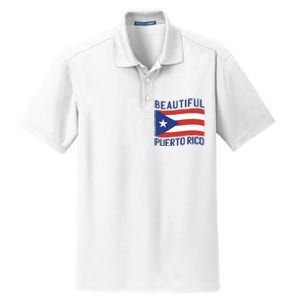 Beautiful Puerto Rico Flag Dry Zone Grid Polo