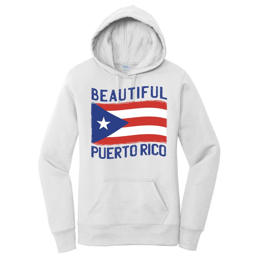 Beautiful Puerto Rico Flag Women's Pullover Hoodie