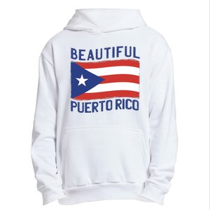 Beautiful Puerto Rico Flag Urban Pullover Hoodie