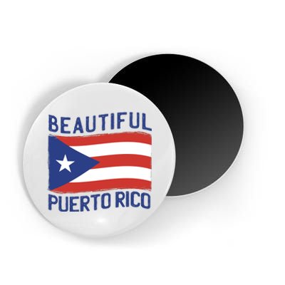 Beautiful Puerto Rico Flag Magnet