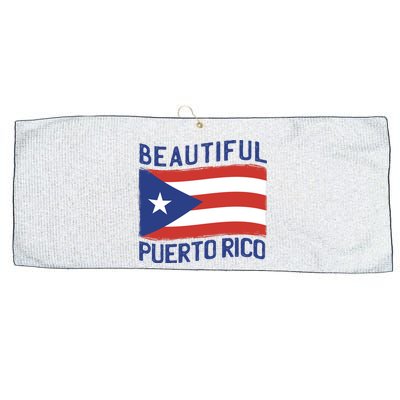 Beautiful Puerto Rico Flag Large Microfiber Waffle Golf Towel