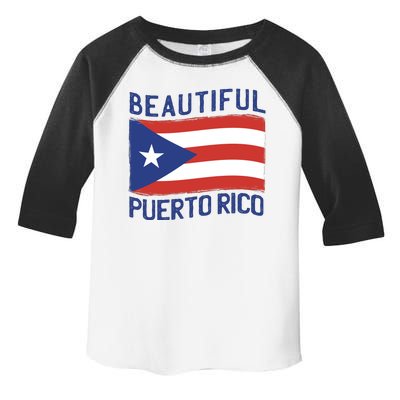 Beautiful Puerto Rico Flag Toddler Fine Jersey T-Shirt