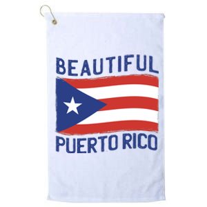 Beautiful Puerto Rico Flag Platinum Collection Golf Towel