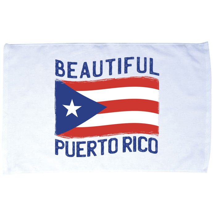 Beautiful Puerto Rico Flag Microfiber Hand Towel