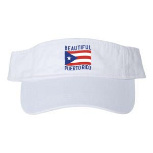 Beautiful Puerto Rico Flag Valucap Bio-Washed Visor