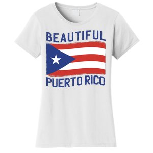 Beautiful Puerto Rico Flag Women's T-Shirt