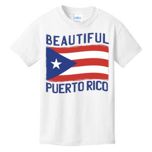 Beautiful Puerto Rico Flag Kids T-Shirt