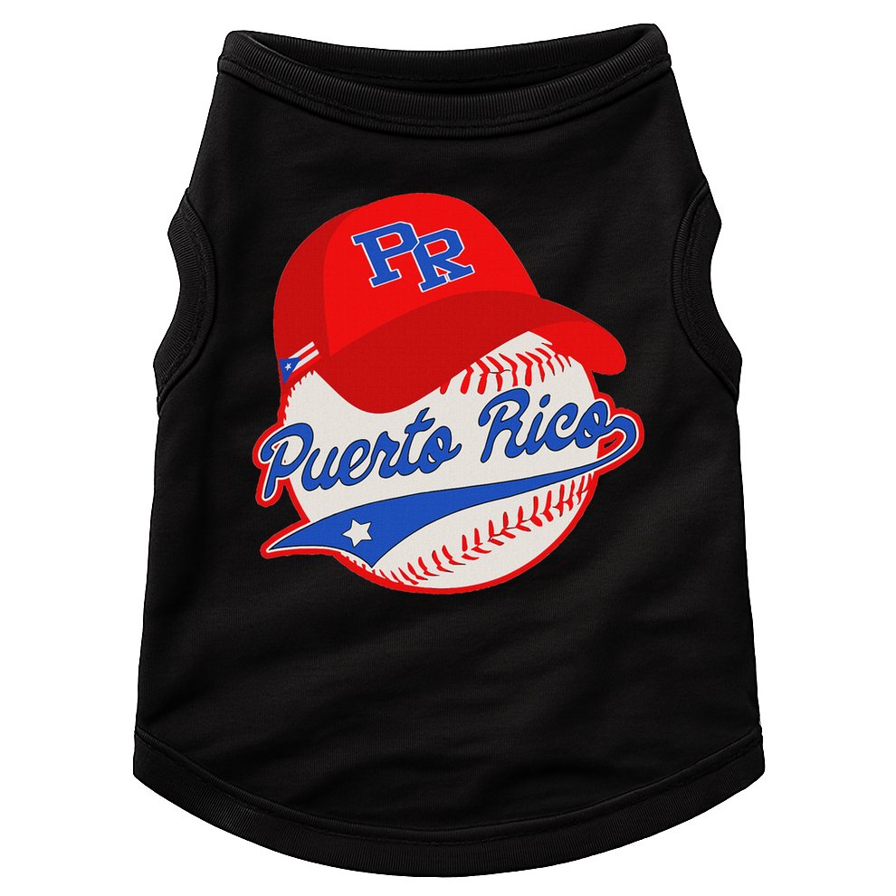 Boricua Puerto Rican Puerto Rico Baseball Doggie Tank