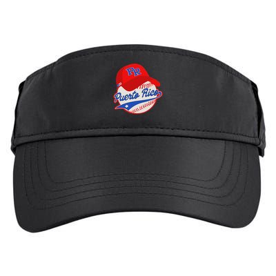 Boricua Puerto Rican Puerto Rico Baseball Adult Drive Performance Visor