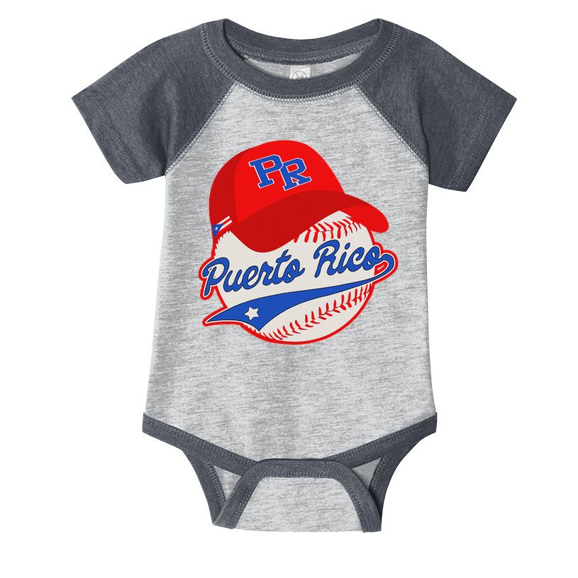 Boricua Puerto Rican Puerto Rico Baseball Infant Baby Jersey Bodysuit
