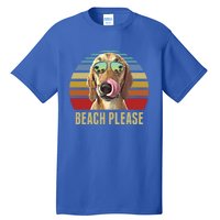 Beach Please Redbone Coonhound Dog Funny Summer Cool Gift Tall T-Shirt