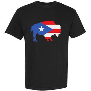 Buffalo Puerto Rico Buffalo New York Puerto Rican Garment-Dyed Heavyweight T-Shirt