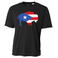 Buffalo Puerto Rico Buffalo New York Puerto Rican Cooling Performance Crew T-Shirt