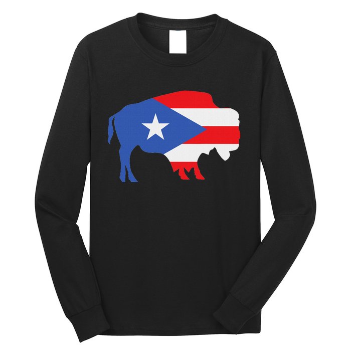 Buffalo Puerto Rico Buffalo New York Puerto Rican Long Sleeve Shirt