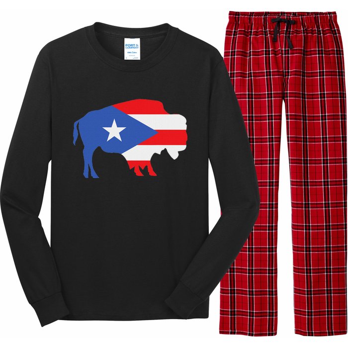 Buffalo Puerto Rico Buffalo New York Puerto Rican Long Sleeve Pajama Set