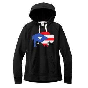 Buffalo Puerto Rico Buffalo New York Puerto Rican Women's Fleece Hoodie