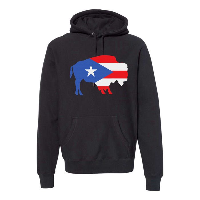 Buffalo Puerto Rico Buffalo New York Puerto Rican Premium Hoodie