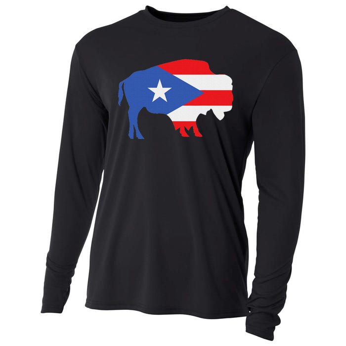 Buffalo Puerto Rico Buffalo New York Puerto Rican Cooling Performance Long Sleeve Crew