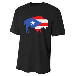 Buffalo Puerto Rico Buffalo New York Puerto Rican Performance Sprint T-Shirt