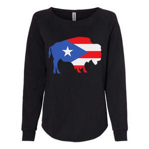 Buffalo Puerto Rico Buffalo New York Puerto Rican Womens California Wash Sweatshirt