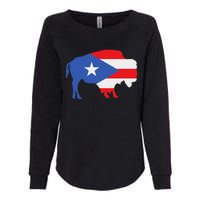 Buffalo Puerto Rico Buffalo New York Puerto Rican Womens California Wash Sweatshirt