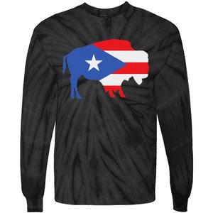 Buffalo Puerto Rico Buffalo New York Puerto Rican Tie-Dye Long Sleeve Shirt