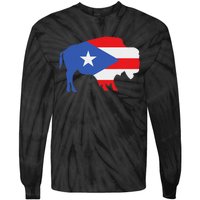 Buffalo Puerto Rico Buffalo New York Puerto Rican Tie-Dye Long Sleeve Shirt