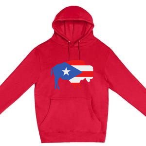 Buffalo Puerto Rico Buffalo New York Puerto Rican Premium Pullover Hoodie