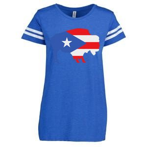 Buffalo Puerto Rico Buffalo New York Puerto Rican Enza Ladies Jersey Football T-Shirt