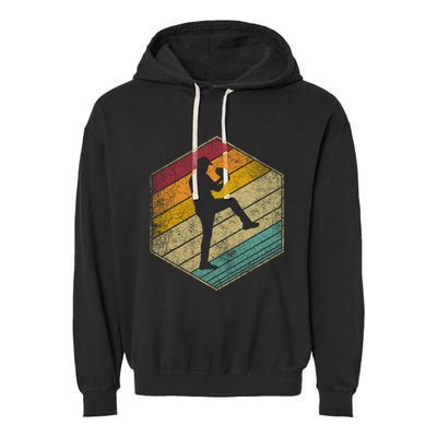 Baseball Pitcher Retro Vintage 70s 80s 90s Gift Cute Gift Garment-Dyed Fleece Hoodie