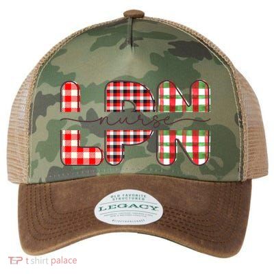 Buffalo Plaid Rn Nurse Graphic Legacy Tie Dye Trucker Hat